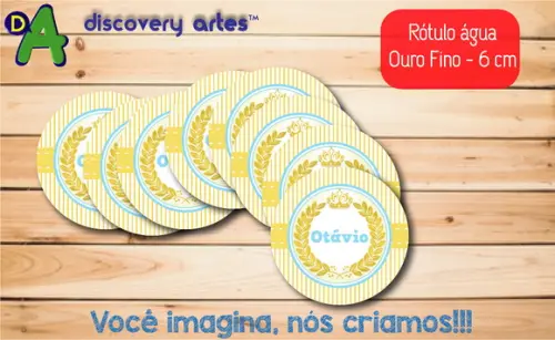 Rótulo Adesivo Água Ouro Fino Coroa