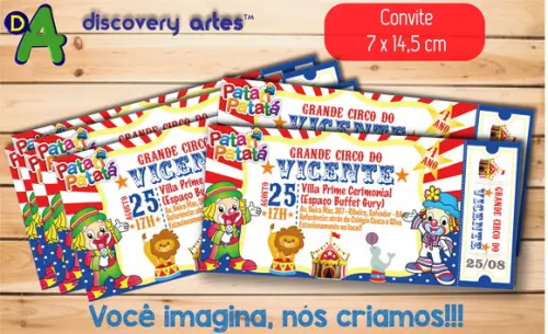 Convite Ingresso Patati Patata