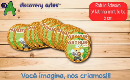 Rótulo Adesivo Latinha Safari