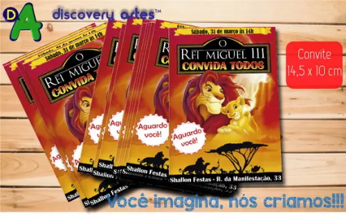 Convite Rei Leão