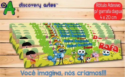 Rótulo Adesivo Garrafa D'água Bob Zoom