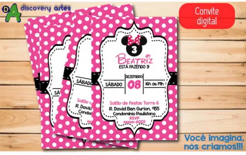 Convite Digital Minnie