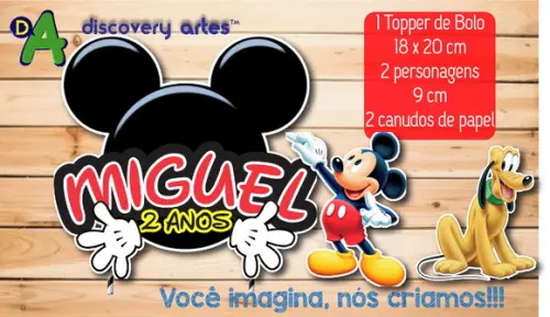 Topper de Bolo Mickey