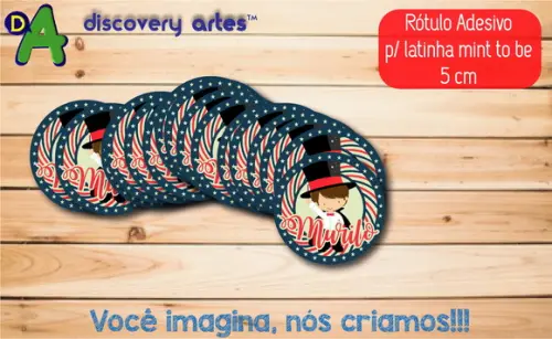 Rótulo Adesivo Latinha Circo