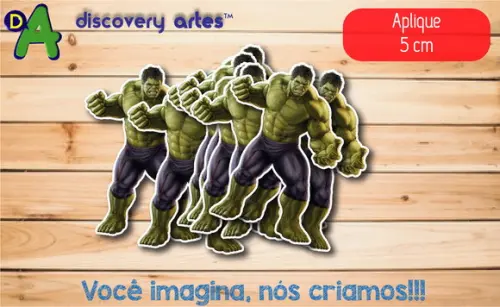 Aplique Hulk 5 cm