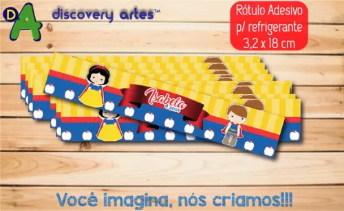 Rótulo Adesivo Refrigerante Branca de Neve