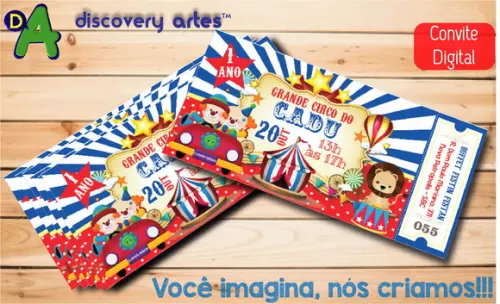 Convite Ingresso Digital Circo
