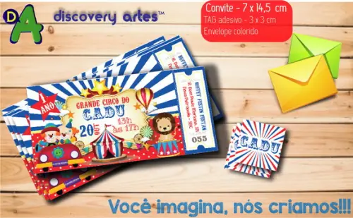Convite Ingresso Circo