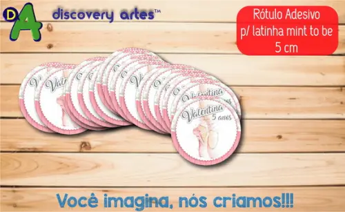 Rótulo Adesivo Latinha Bailarina