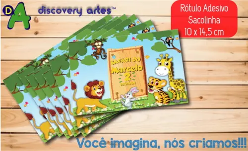 Rótulo Adesivo Sacola Safari
