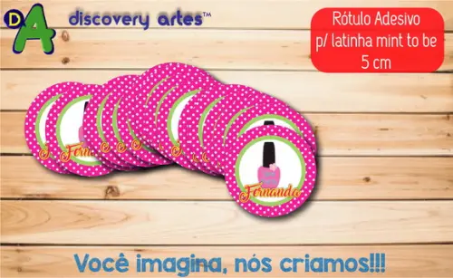 Rótulo Adesivo Latinha Spa