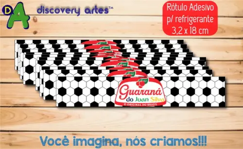 Rótulo Adesivo Refrigerante Futebol
