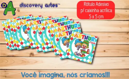 Rótulo Adesivo Caixinha Patati Patata