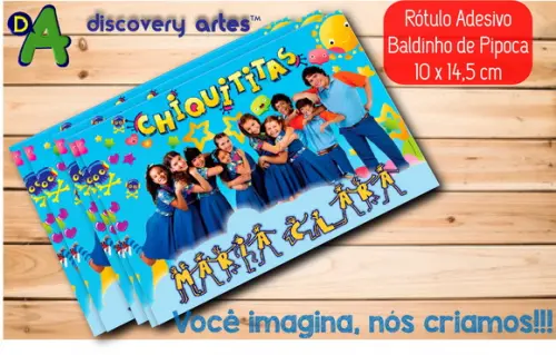 Rótulo Adesivo Baldinho Chikititas