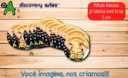 Rótulo Adesivo Latinha Meu Malvado Favorito