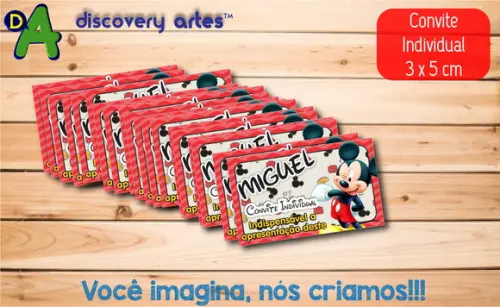 Convite Individual Mickey