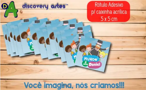 Rótulo Adesivo Caixinha Mundo Bita