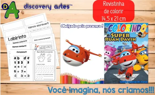 Revista de Colorir Super Wings