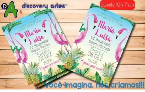 Convite Flamingo