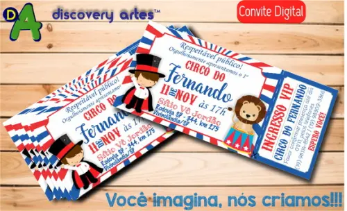 Convite Ingresso Digital Circo