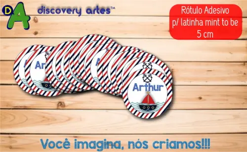 Rótulo Adesivo Latinha Marinheiro