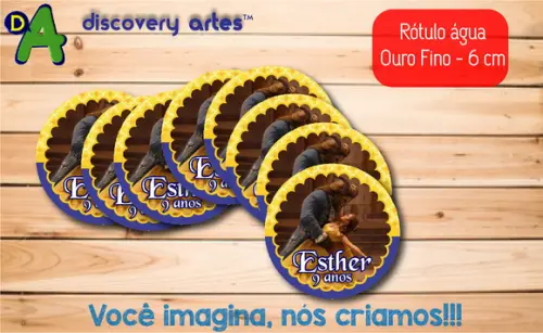 Rótulo Adesivo Água Ouro Fino a Bela e a Fera