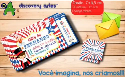 Convite Ingresso Circo