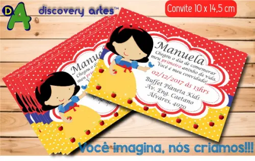 Convite Branca de Neve