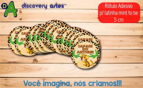 Rótulo Adesivo Latinha Safari