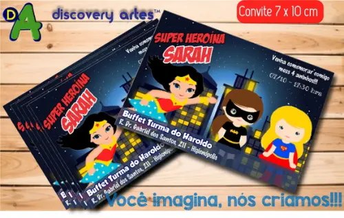 Convite Super Heroínas