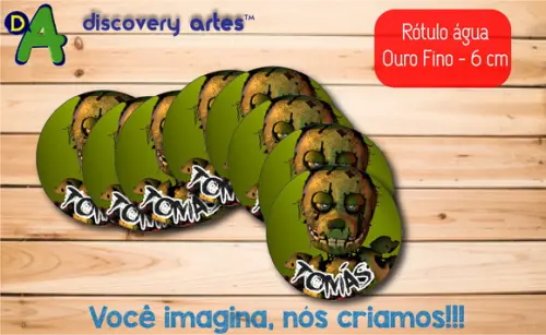 Rótulo Adesivo Água Ouro Fino Five Nights At Freddy’s