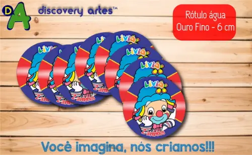 Rótulo Adesivo Água Ouro Fino Patati Patata
