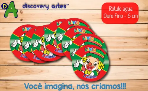 Rótulo Adesivo Água Ouro Fino Patati Patata