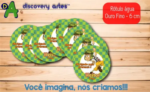 Rótulo Adesivo Água Ouro Fino Chaves
