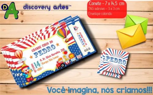 Convite Ingresso Circo