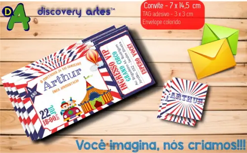 Convite Ingresso Circo