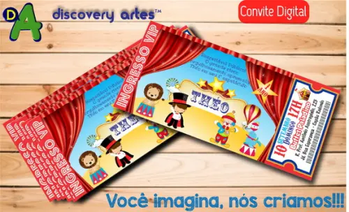 Convite Ingresso Digital Circo