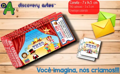 Convite Ingresso Circo