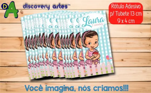Rótulo Tubete Bonequinha de Pano