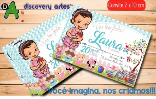Convite Bonequinha de pano