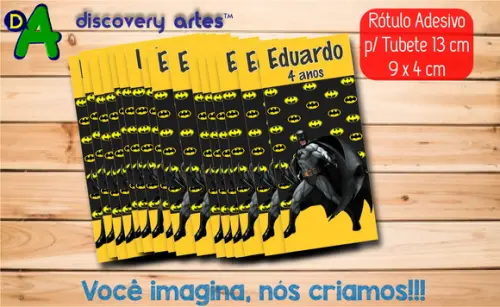 Rótulo Adesivo Tubete Batman