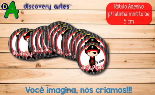 Rótulo Adesivo Latinha Pirata