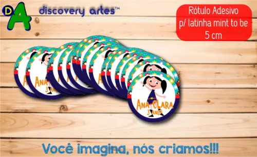 Rótulo Adesivo Latinha Show da Luna