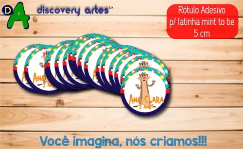 Rótulo Adesivo Latinha Show da Luna