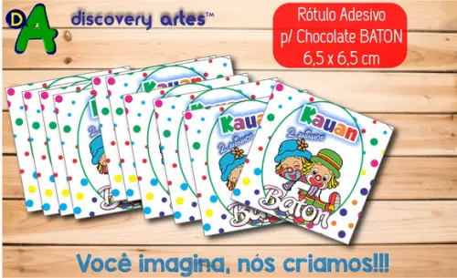 Rótulo Adesivo Choc Baton Patati Patata