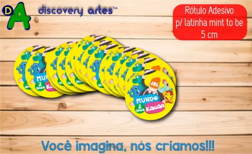 Rótulo Adesivo Latinha Mundo Bita