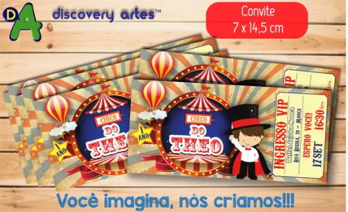 Convite Ingresso Circo