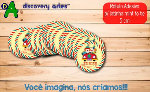 Rótulo Adesivo Latinha Circo
