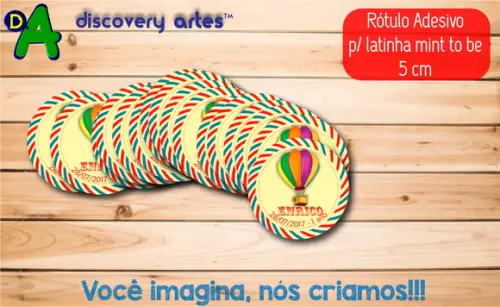 Rótulo Adesivo Latinha Circo