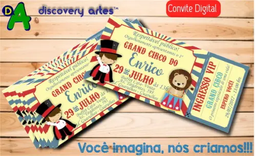 Convite Ingresso Digital Circo
